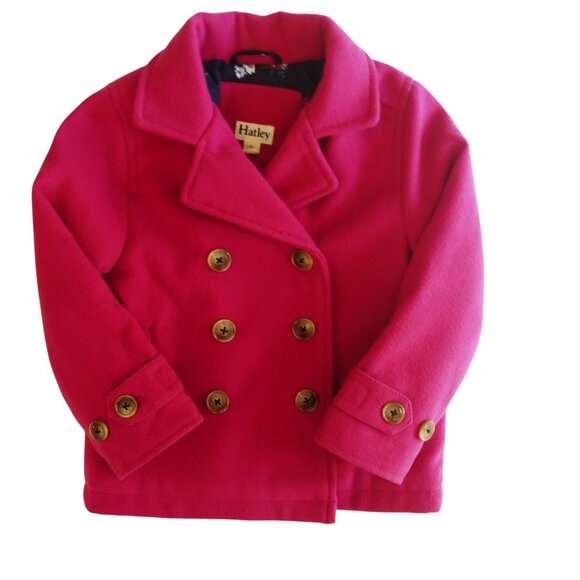 Hatley Pink Double-Breasted Coat Size 4T - Picture 13 of 13